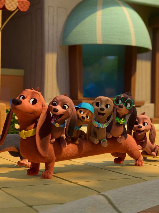 Pretzel y sus cachorros : Cartel