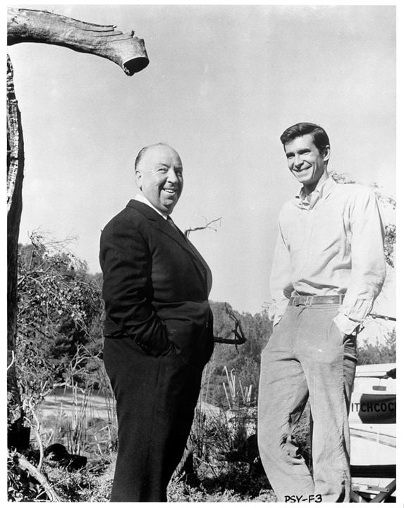 Psicosis : Foto Anthony Perkins, Alfred Hitchcock