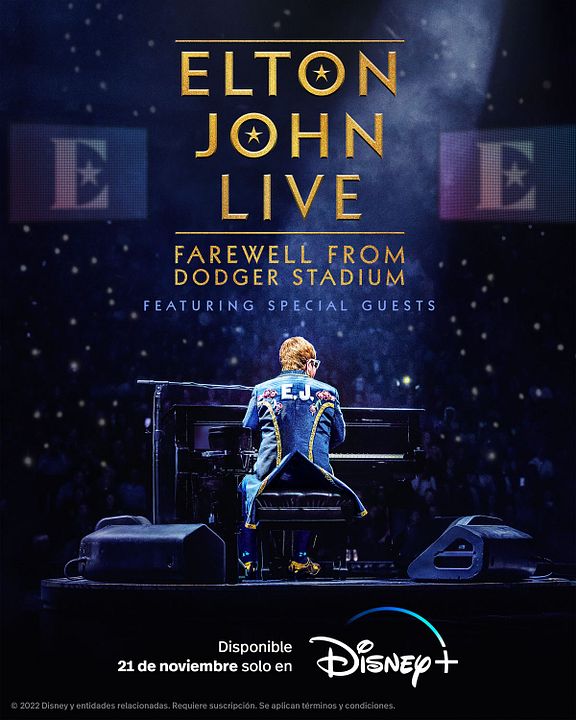 Elton John en directo: Farewell from Dodger Stadium : Cartel