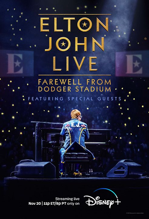 Elton John en directo: Farewell from Dodger Stadium : Cartel