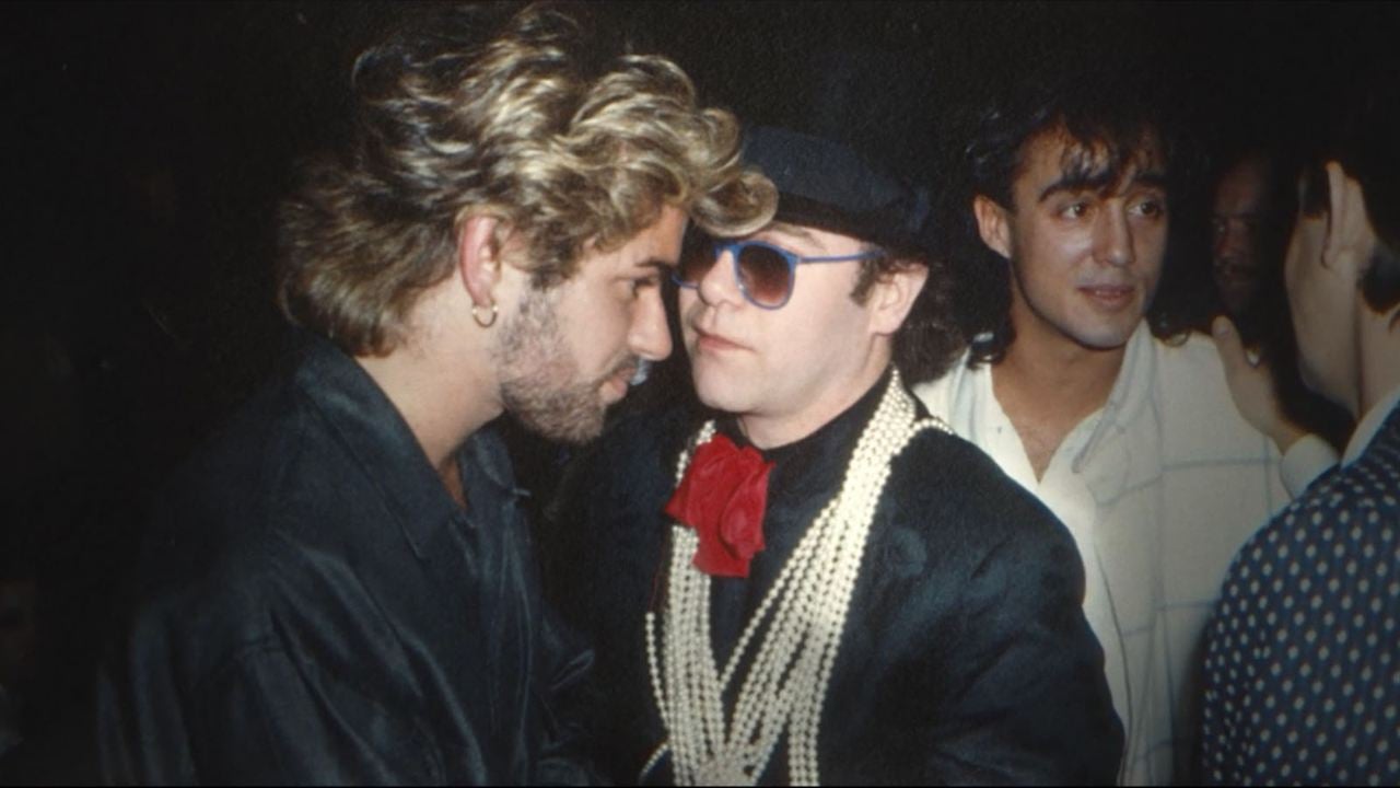 Wham! : Foto Elton John, George Michael, Andrew Ridgeley