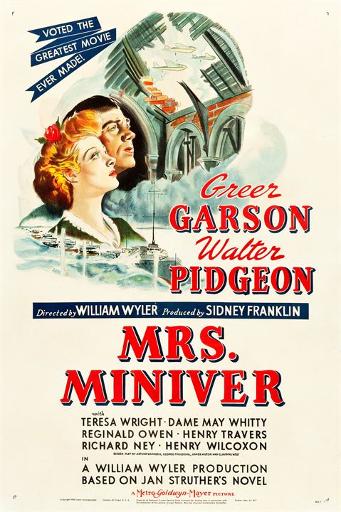 La señora Miniver : Cartel