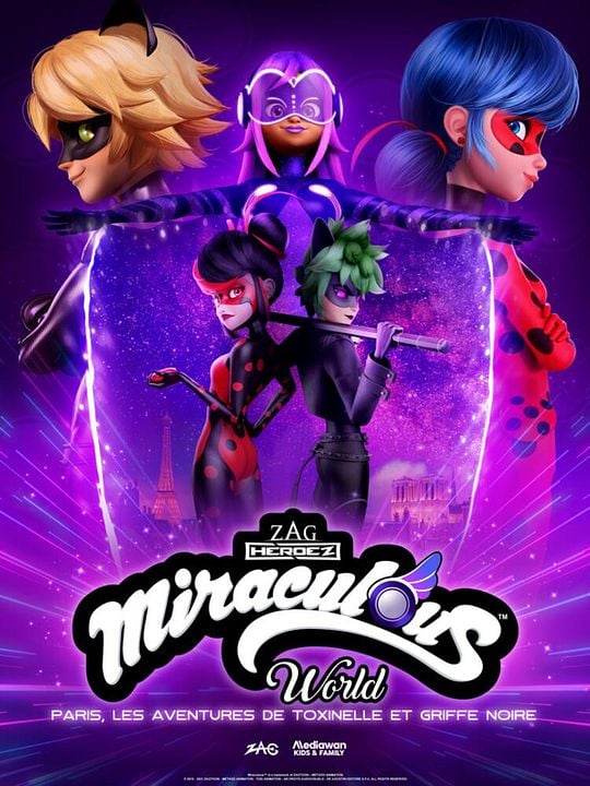 Miraculous World: Paris, Las aventuras de Shadybug y Claw Noir : Cartel