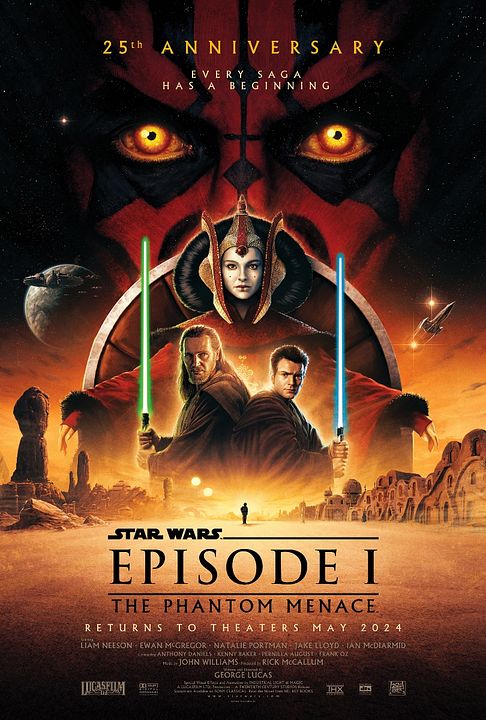 Star Wars: La amenaza fantasma 25 Aniversario : Cartel