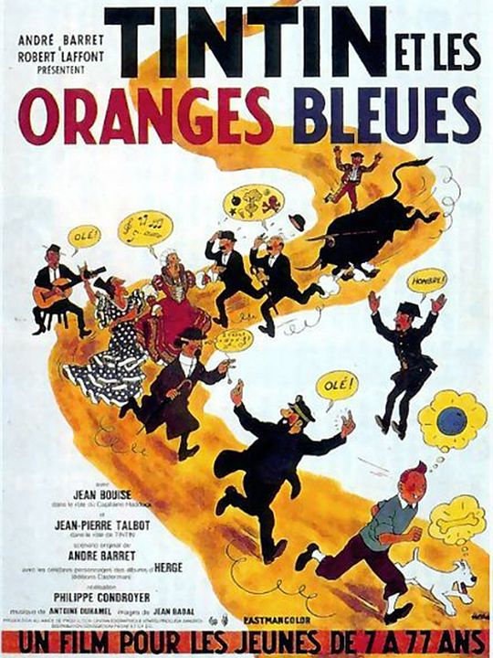 El misterio de las naranjas azules : Cartel