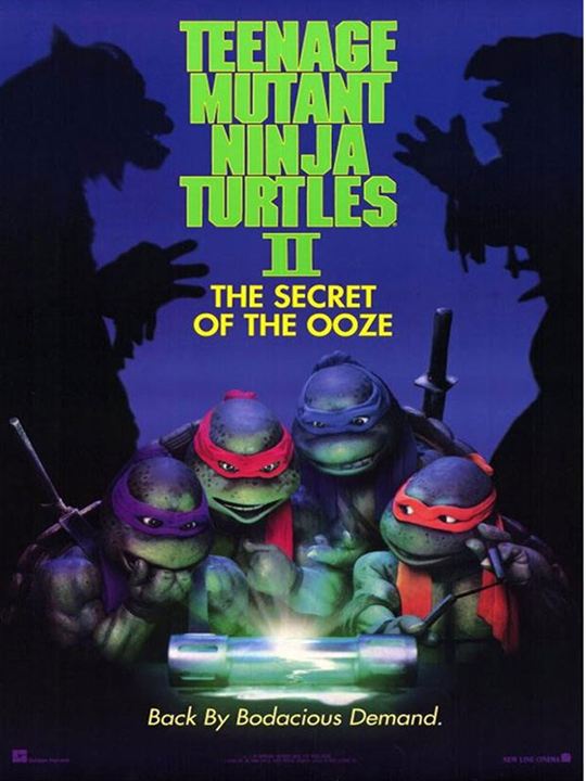 Las Tortugas Ninja II: El secreto de los mocos verdes : Cartel