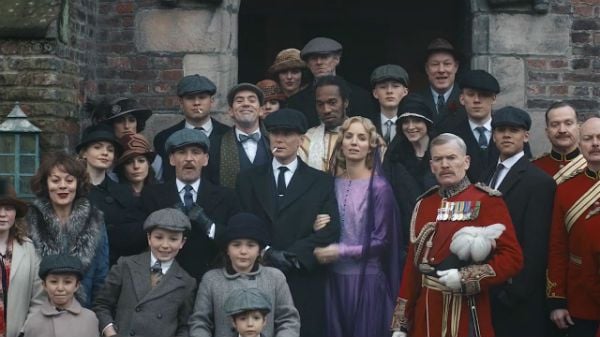 Thomas Shelby en su boda con Grace