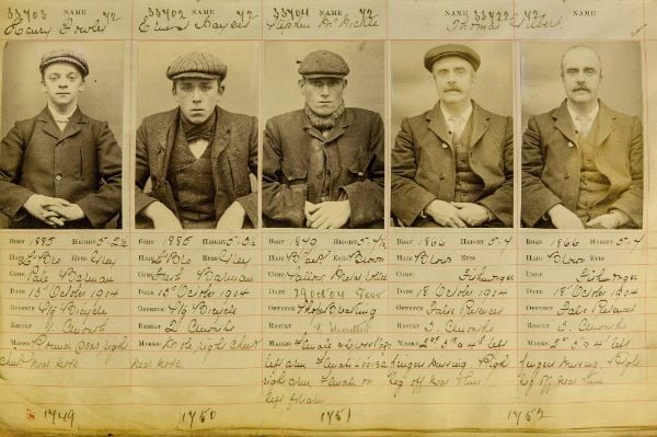 Fichas policiales reales de bandoleros
