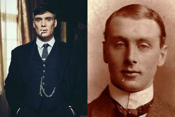 Thomas Shelby en 'Peaky Blinders' y Billy Kimber en la vida real